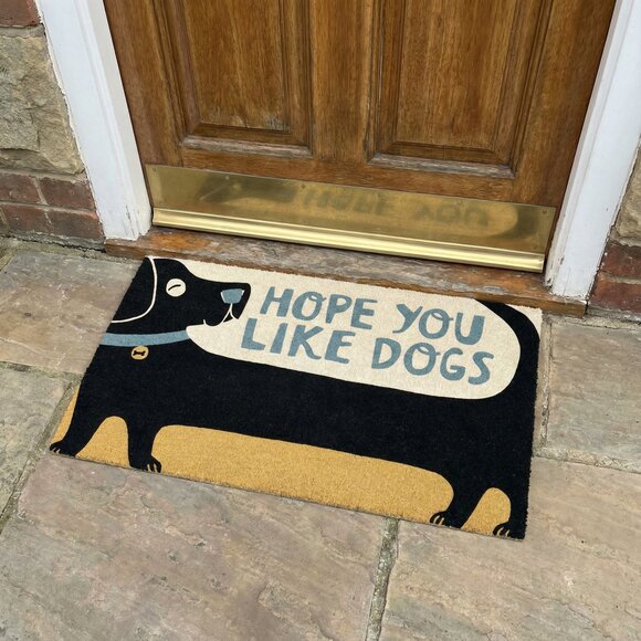 Hope You Like Dogs Entryway Indoor/Outdoor Rug Door Mat NWT - Picture 7 of 8